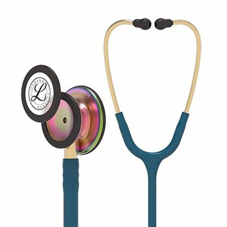 Clinician Stethoscope Caribbean Blue 1-Tube 27 Inch Tube Convertible Chestpiece, -  3M LITTMANN, 5807